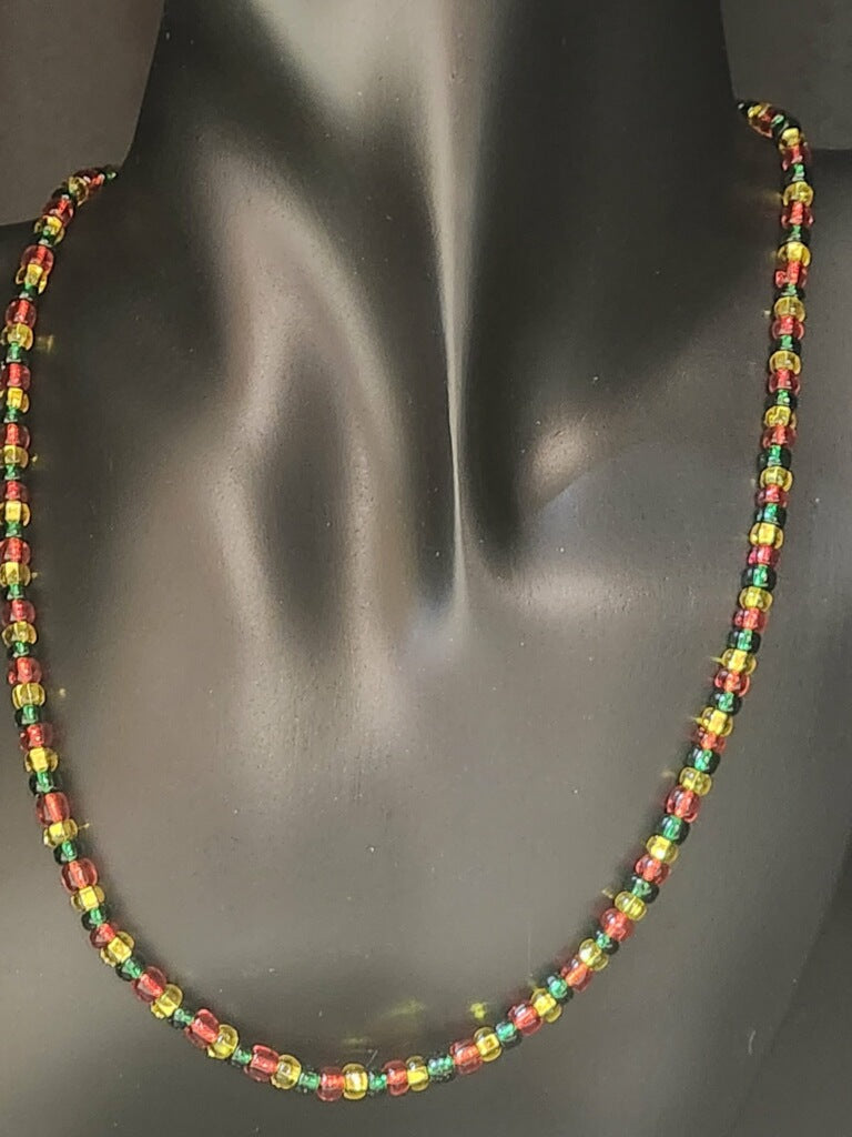 Rastafarian necklace sales